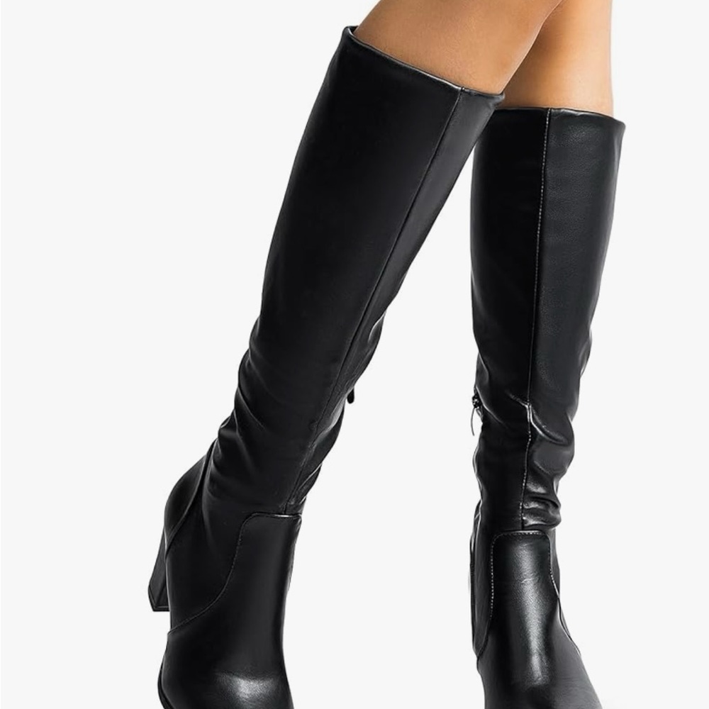 Dream Pairs Black Knee-High Women's Boots - Picture 2 of 12